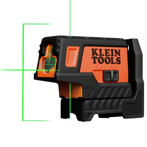 Markdown Klein Tools 93MCLPG Compact Green Cross-Line Laser Level with Plumb Spot