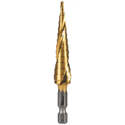 Klein Tools 25964 13-Step Drill Bit, Double-Fluted, 1/8-Inch to 1/2-Inch Special Offer