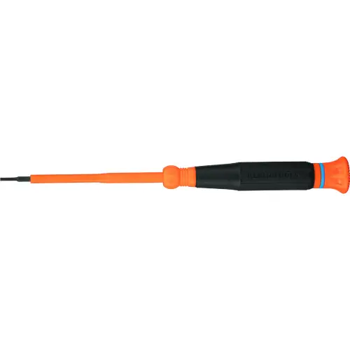 Klein Tools 6273INS Insulated Precision Screwdriver, 1/16-Inch Slotted, 3-Inch Shank Time-Limited