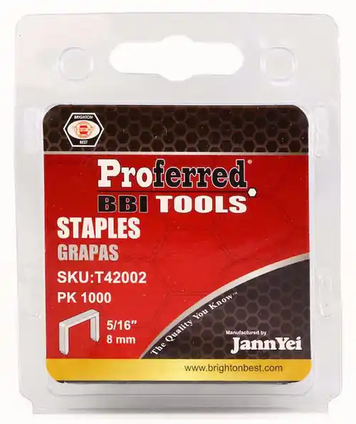 Next Day Delivery 1/4"(6mm) Height Proferred Staples (1.2mm Thick, 10.6mm Wide), 1 Box (1,000 pcs)