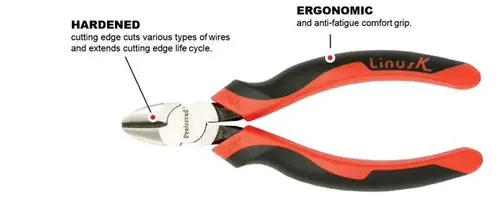 6" Tpr Grip Proferred Diagonal Cutting Pliers, Qty 1 Trending