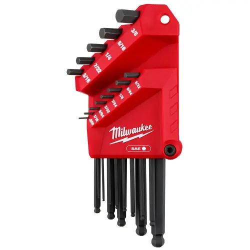 Direct From Factory Milwaukee Tool 48-22-2185 13-Key Ball End L-Style Hex Key Set - SAE