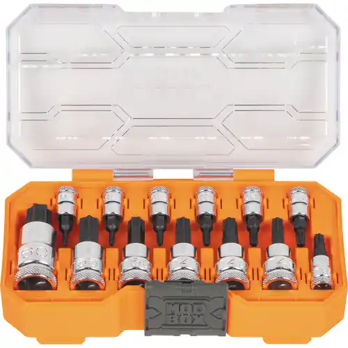 Grab Now Klein Tools 65213TX Knurled TORX Bit Socket Set, 13-pc