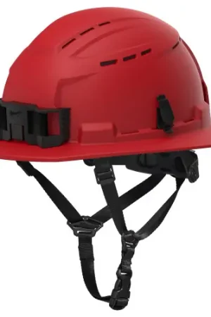 Best Price Milwaukee Tool 48-73-1658 BOLT Red Full Brim Vented Safety Helmet Type 2, Class C