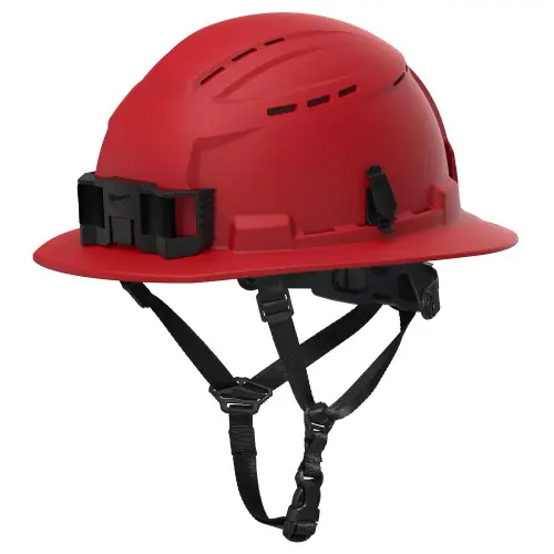 Best Price Milwaukee Tool 48-73-1658 BOLT Red Full Brim Vented Safety Helmet Type 2, Class C