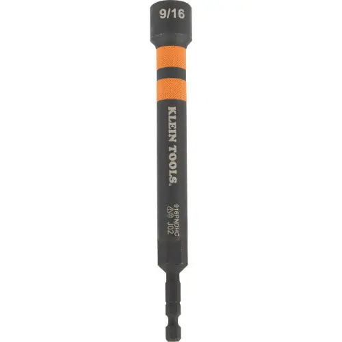 Klein Tools 916PNDHC 9/16-Inch Hollow Magnetic Color-Coded Power Nut Driver Premium