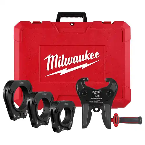 Milwaukee Tool 49-16-2698X 2-1/2" - 4" IPS-P Pivoting Press Ring Kit for M18 FORCE LOGIC Long Throw Press Tool Clearance