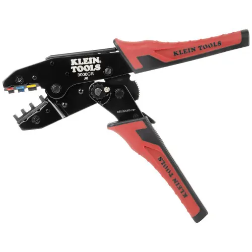 Klein Tools 3007CR Ratcheting Heat Shrink Terminal Crimper, 10 to 22 AWG Wire Buy Today