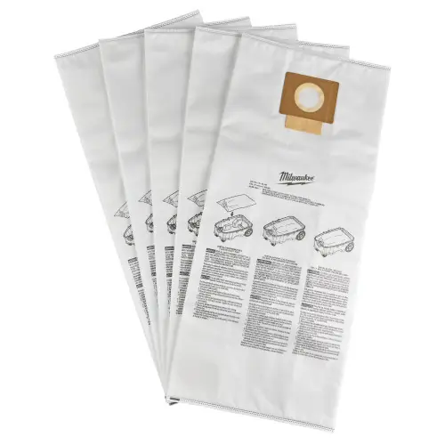Genuine Milwaukee Tool 49-90-1969 Fleece Dust Bags (5PK)