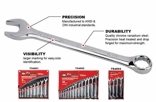 14 Piece (3/8" - 1 1/4") Proferred Combination Wrench Set, Qty 1 Buy Direct