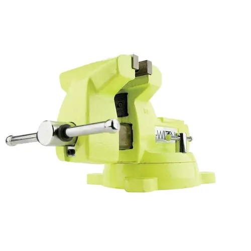 1550, High-Visibility Safety 5" Vise with Swivel Base Secure Checkout