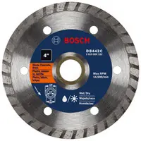 Best Choice Bosch DB442C 4 In. Premium Turbo Rim Diamond Blade for Smooth Cuts