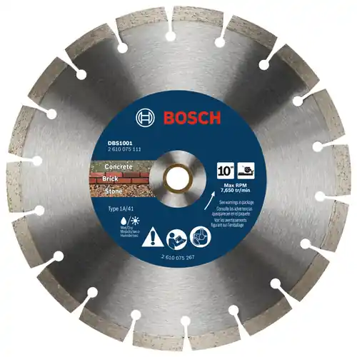 Express Delivery Bosch DBS1001 10 In. Segmented Rim Blade