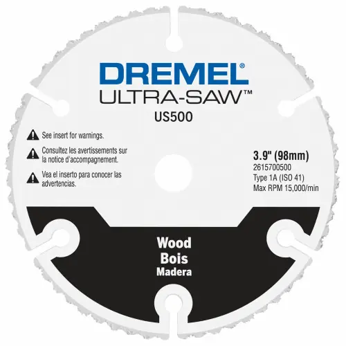 Deal Dremel US500-01 Ultra-Saw 4 In. Premium Carbide Wood and Plastic Cutting Wheel
