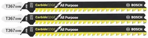 Bosch T367XHM3 3 pc. 5-1/4 In. 5-7 TPI Carbide Edge for All-Purpose T-Shank Jig Saw Blades (3 Pack) Exclusive Offer