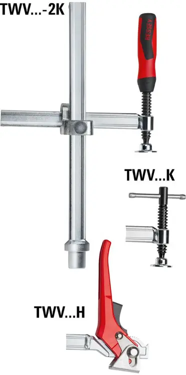 Bessey TWV16-20-15-2K Table Clamp, variable, 2K, std pad, variable, 16 mm, 1 Pack Seasonal Sale