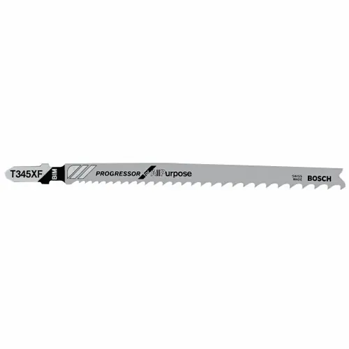 Bosch T345XF100 100 pc. 5-1/4 In. 5-10P TPI Progressor for Wood with Nails T-Shank Jig Saw Blades (100 Pack) Brand New