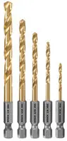 Deal Bosch TI5IM 5 Pc. Impact Tough Titanium Nitride Coated Drill Bit Set (5 Pack)