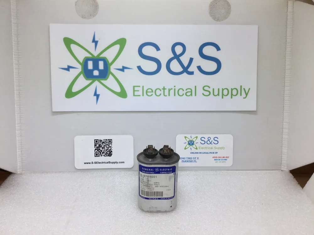 GE Capacitor (oval) 97F9001 7.5uf +/-6% 370Vac 50/60Hz Price Cut