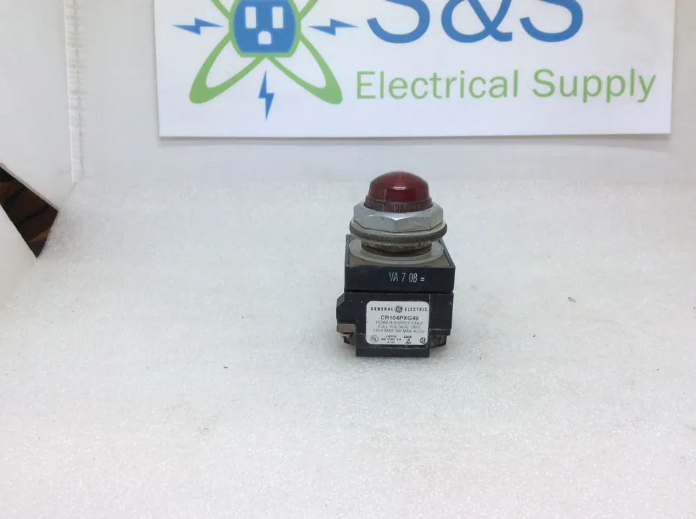 Markdown GE/General Electric CR104PXG49 Oil Tight Indicator Light 125V Max 3W Max AC/DC