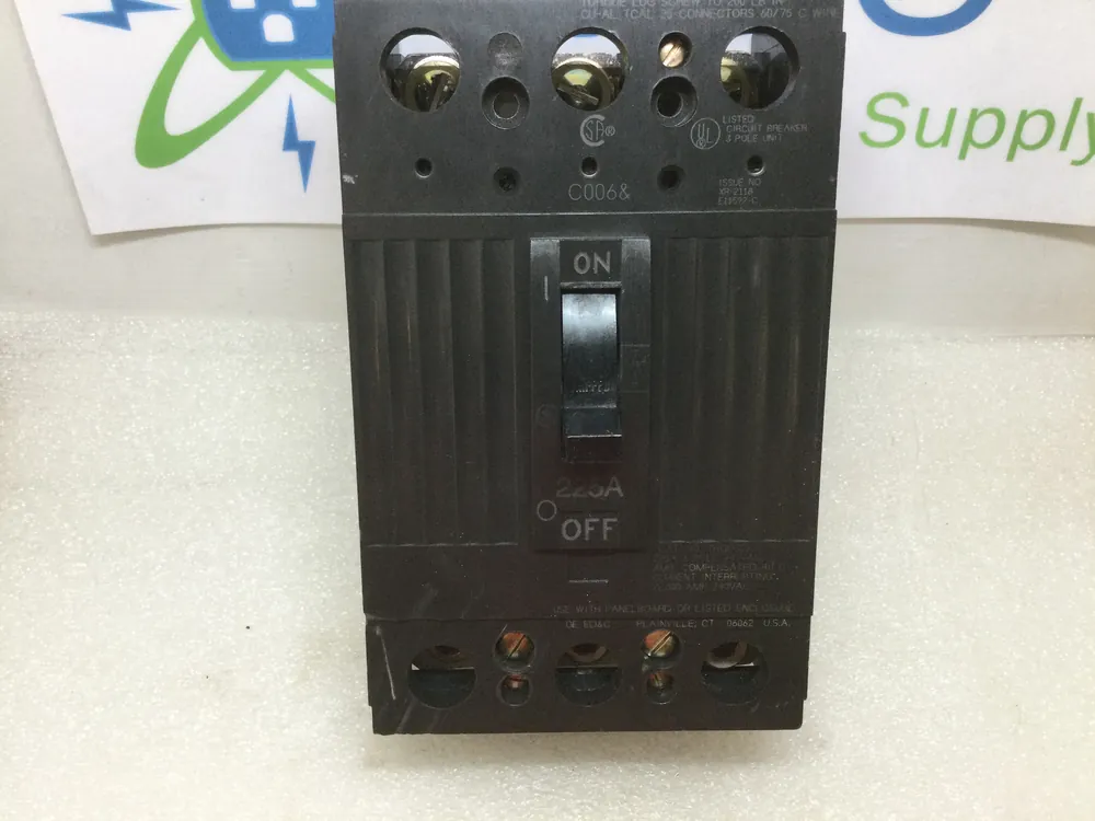General Electric THQD32225 3 Pole 225 Amp 240V Circuit Breaker While Supplies Last