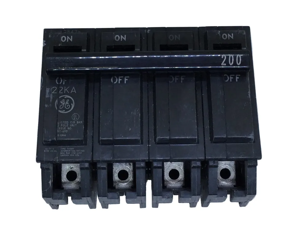 General Electric THQMV200 200 Amp 4 Pole 120/240V Main Circuit Breaker Factory Price