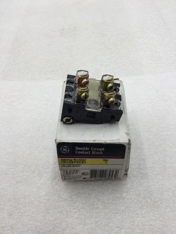 General Electric CR104PXC91 Standard Double Circuit Contact Block 1 NO and 1 NC Super Sale