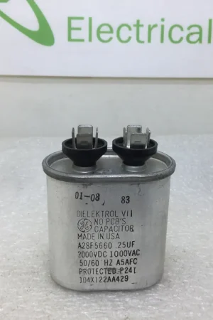 GE Dielektrol VII Capacitor A28F5660 25uF 2000VDC 1000VAC 50/60Hz Fast Shipping