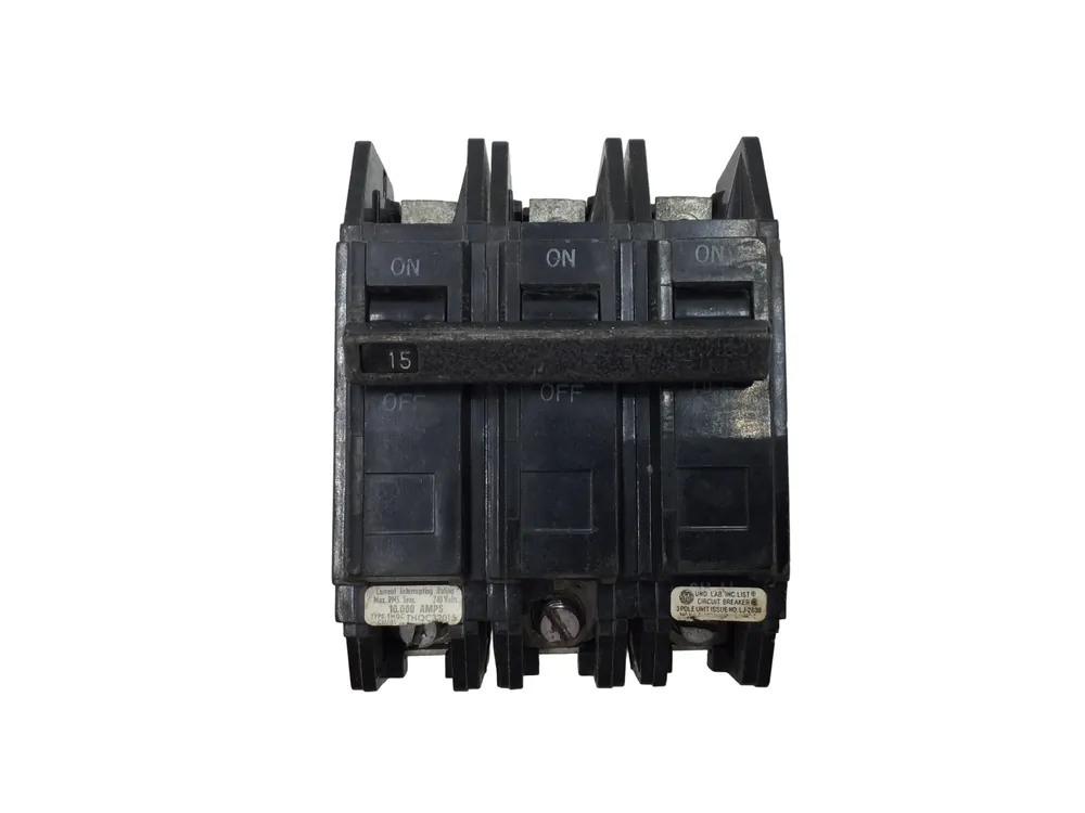 GE/General Electric THQC32015 15 Amp 3 Pole 240V Circuit Breaker Top Rated