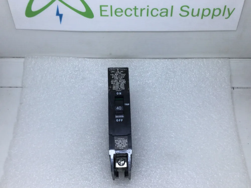 GE General Electric TEY140 40 Amp Single Pole Circuit Breaker Exclusive Offer
