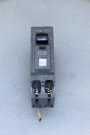 New Release GE THQL1115AF 15 Amp 1 Pole 120V Combination AFCI Circuit Breaker - Short Wire