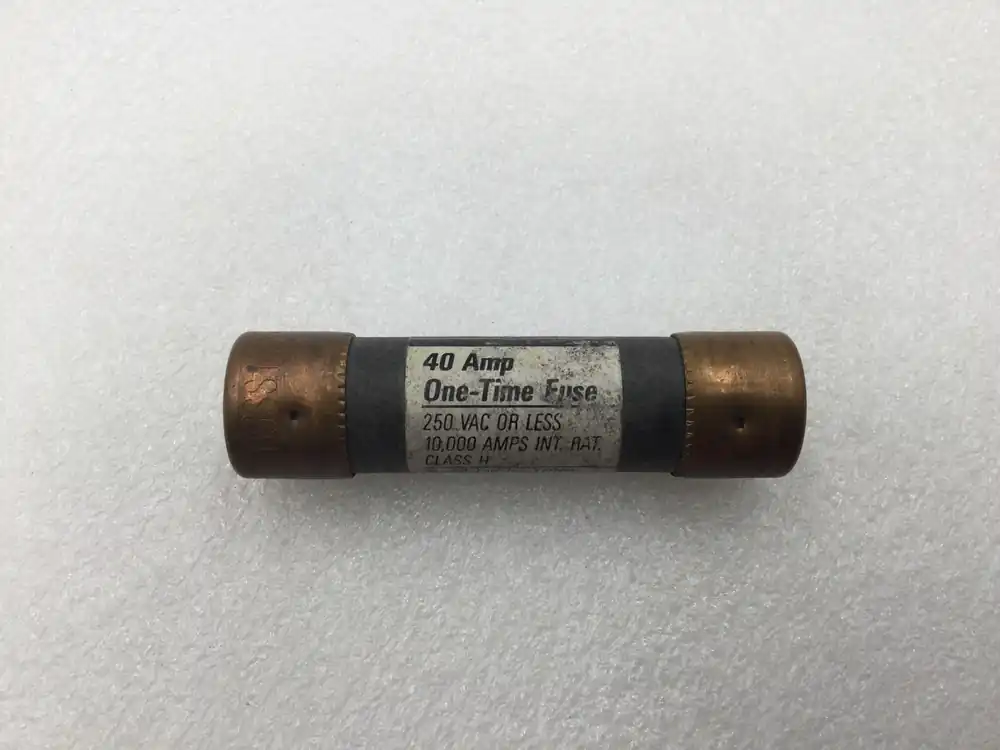 GE General Electric E4273 40 Amp 250 VAC or Less One-Time Class H Fuse In Demand