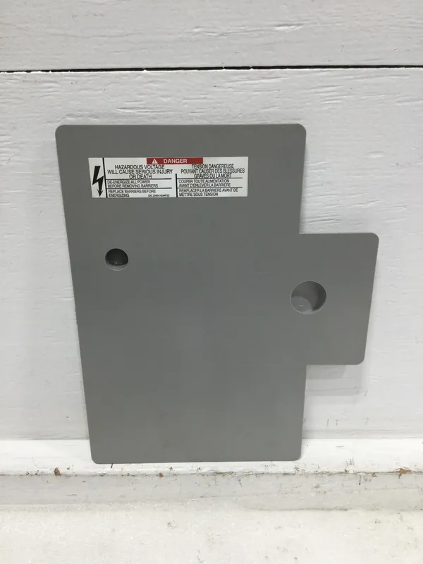 While Supplies Last GE 204B4145AWP2C Buss Access Hole Cover for 8000-Line Motor Control Ctr 8"X10.5"