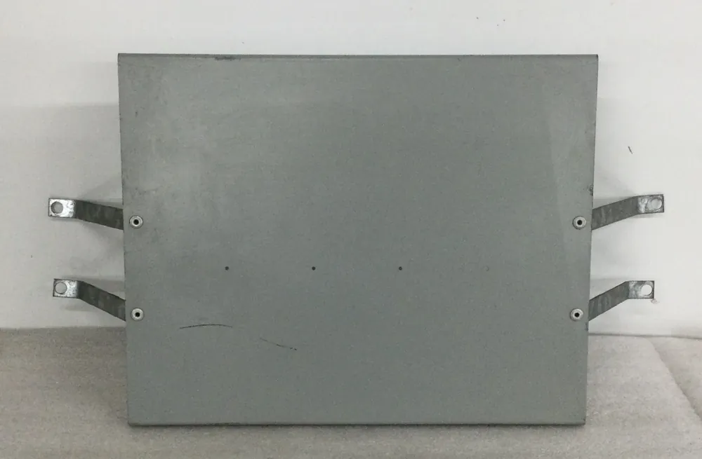 Express Delivery GE Filler Plate 13 3/4" x 11" with 4 angled riveted mounting brackets