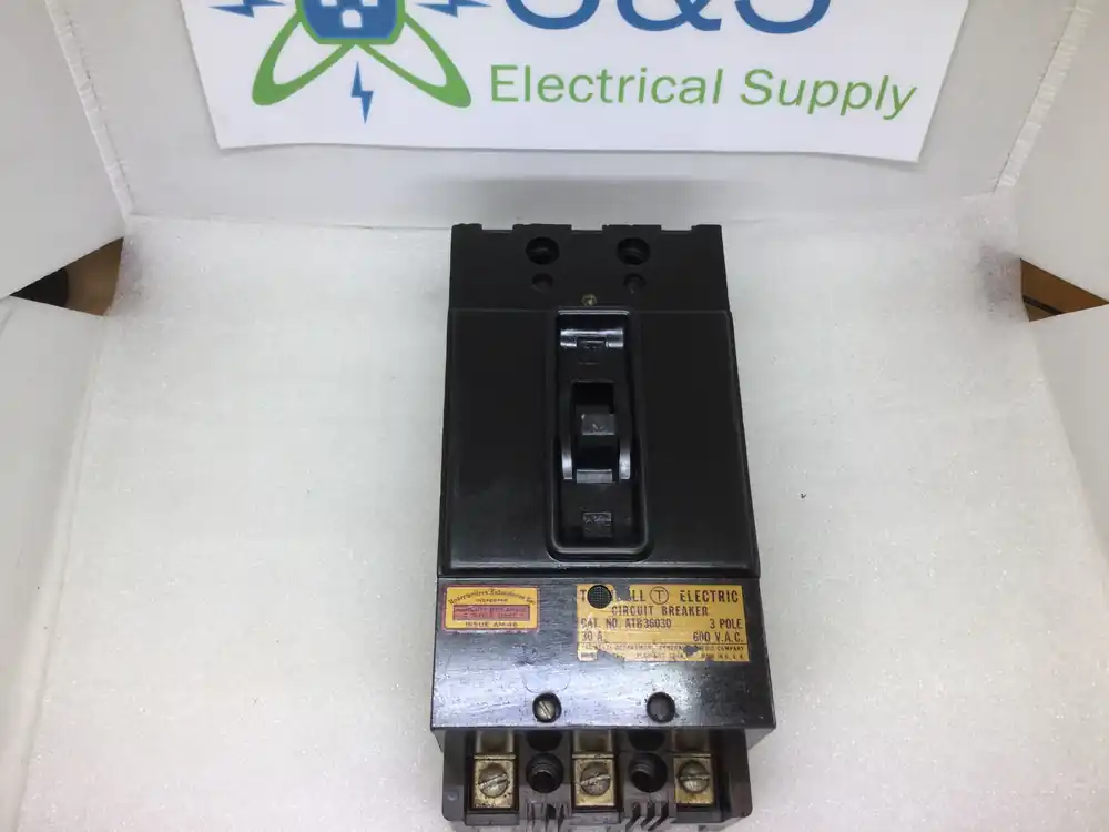 General Electric (GE) / Trumbull ATB36030 3 Pole 30 Amp 600vac Type ATB Circuit Breaker Affordable