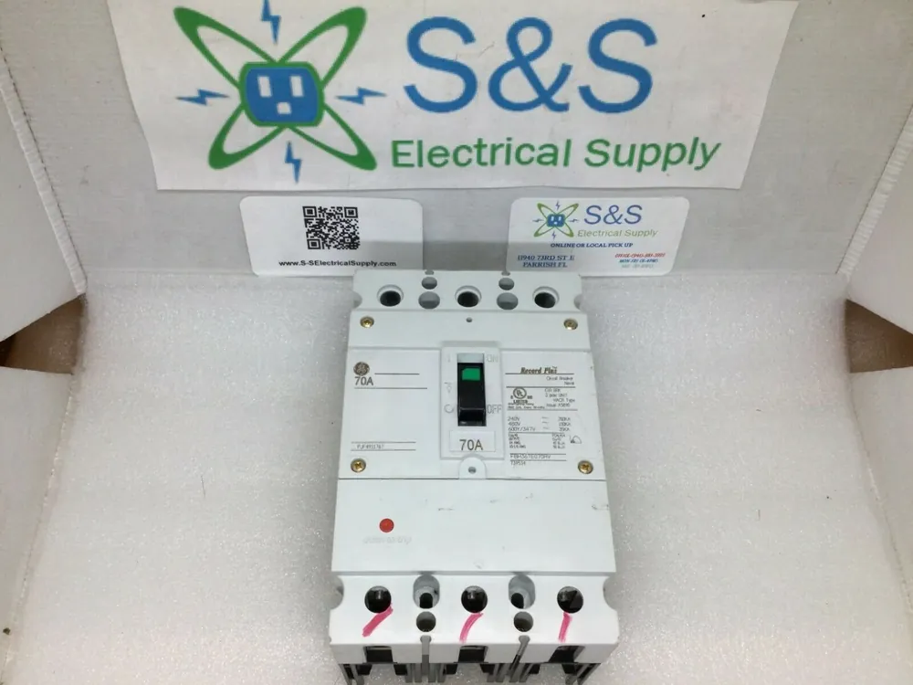 New Arrival Ge Fbh36te070rv Fbh 3 Pole 70 Amps 480v Circuit Breaker