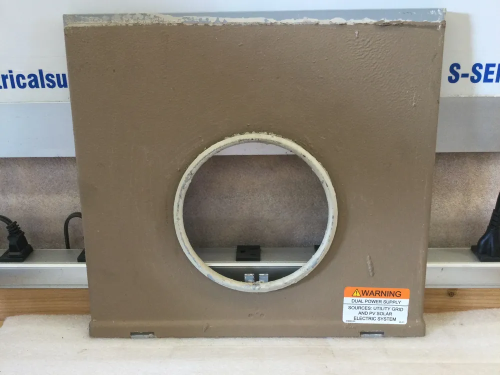 Top Rated GE TSM420CSCUP Power Mark Gold, 200 Amp, 4-Space, 8-Circuit Meter Socket Cover Only 14 3/8" x 13 3/8"
