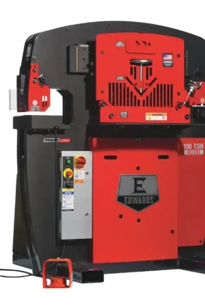 EDWARDS IW100DX-3P208-AC 100 Ton Punching Pressure Stationary Ironworker Reduced Price