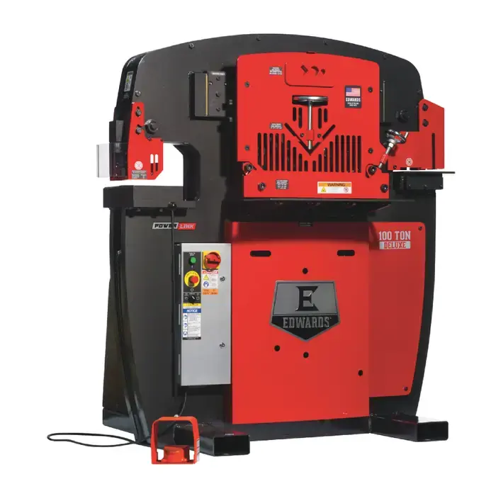 EDWARDS IW100DX-3P208-AC 100 Ton Punching Pressure Stationary Ironworker Reduced Price