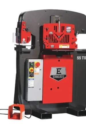 EDWARDS IW55-3P380 55 Ton Punching Pressure Stationary Ironworker Limited Time