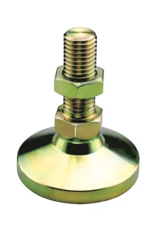 TTC BSW-3 5/8"-11 Thread Size, 2" Thread Length, 2-1/2" Base Dia., 6,000 lbs. Load Capacity, Steel Stud Leveling Mount Professional Grade