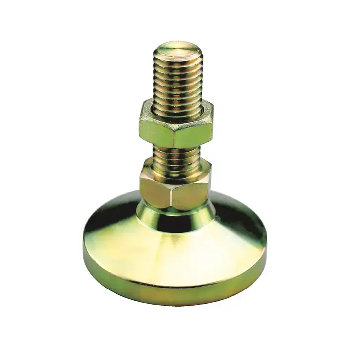 TTC BSW-3 5/8"-11 Thread Size, 2" Thread Length, 2-1/2" Base Dia., 6,000 lbs. Load Capacity, Steel Stud Leveling Mount Professional Grade
