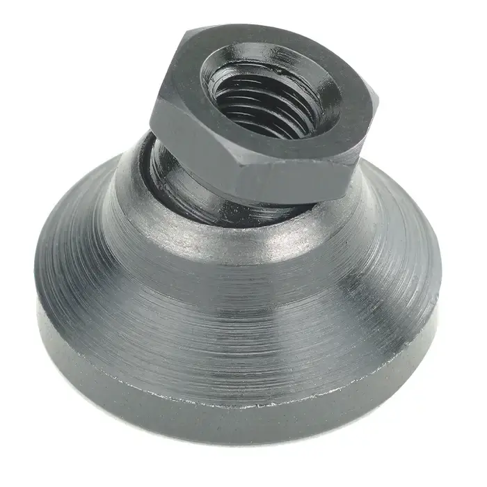 TE-CO 44403 5/8"-11 Thread Size, 2-1/2" Base Dia., 6,000 lbs. Load Capacity, Steel Socket Leveling Mount In Demand