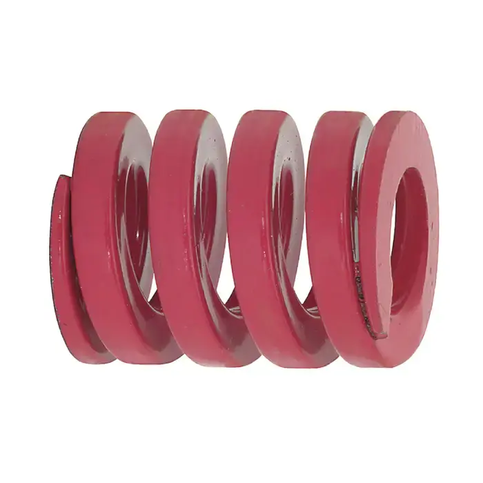 High Quality DANLY 1/2" Hole Dia., 1-1/4" Free Length, Heavy Load, Red Die Spring