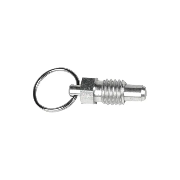 TE-CO 54453 1/2"-13 Thread Size, 0.56" Thread Length, 0.310" Plunger Dia., Pull Ring Steel Hand Retractable Spring Plunger Reduced Price
