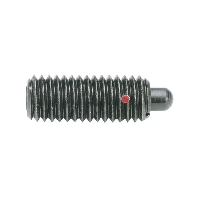 Same Day Shipping TE-CO 52010 1/2"-13 Thread Size, 1-1/4" Thread Length, 1/4" Projection, Steel Body, Steel Nose Threaded Spring Plunger
