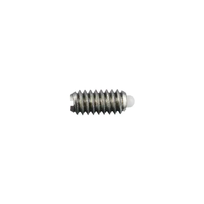 VLIER NM58N 3/8"-16 Thread Size, 5/8" Thread Length, 0.110" Projection, Steel Body, Delrin Nose Threaded Spring Plunger Grab Now