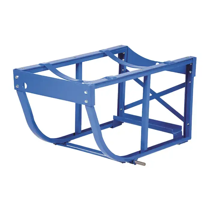 Weekend Sale VESTIL RDC-60-NC 800 lbs. Load Capacity, Rotating Drum Cart Type Drum Handling Truck