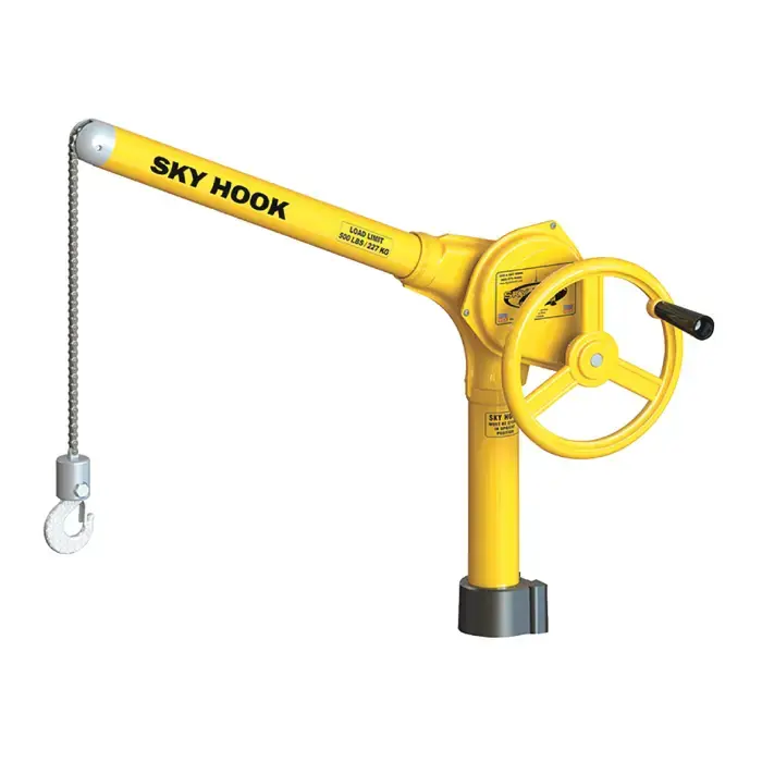 Free Returns SKY HOOK 8700-04 1/4 Ton Load Capacity, 55" Maximum Lift Distance, 1" Per Handwheel Revolution Lift Speed Hoist