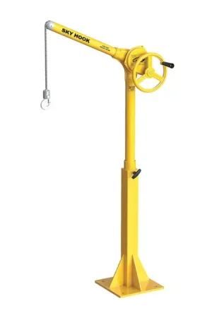 Time-Limited SKY HOOK 8750 1/4 Ton Load Capacity, 75" Maximum Lift Distance, 1" Per Handwheel Revolution Lift Speed Hoist